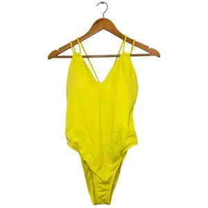 Shade & Shore Yellow One-Piece Swimsuit